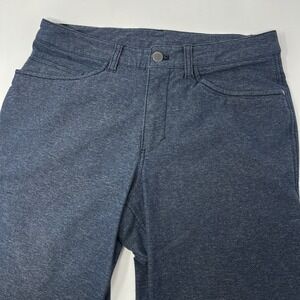 Lululemon ABC Tech Canvas Pants Mens 30 x 32 Heathered Deep Navy